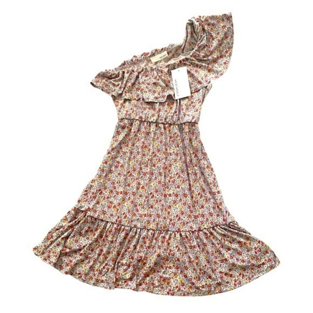 HEATHERLY FLORAL ONE SHOULDER DRESS